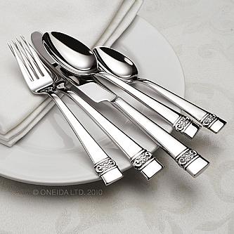 Oneida Maderno 65 Piece Fine Flatware Set, Service for 12 | Extra 30% Off Code FF30 | Finest Flatware