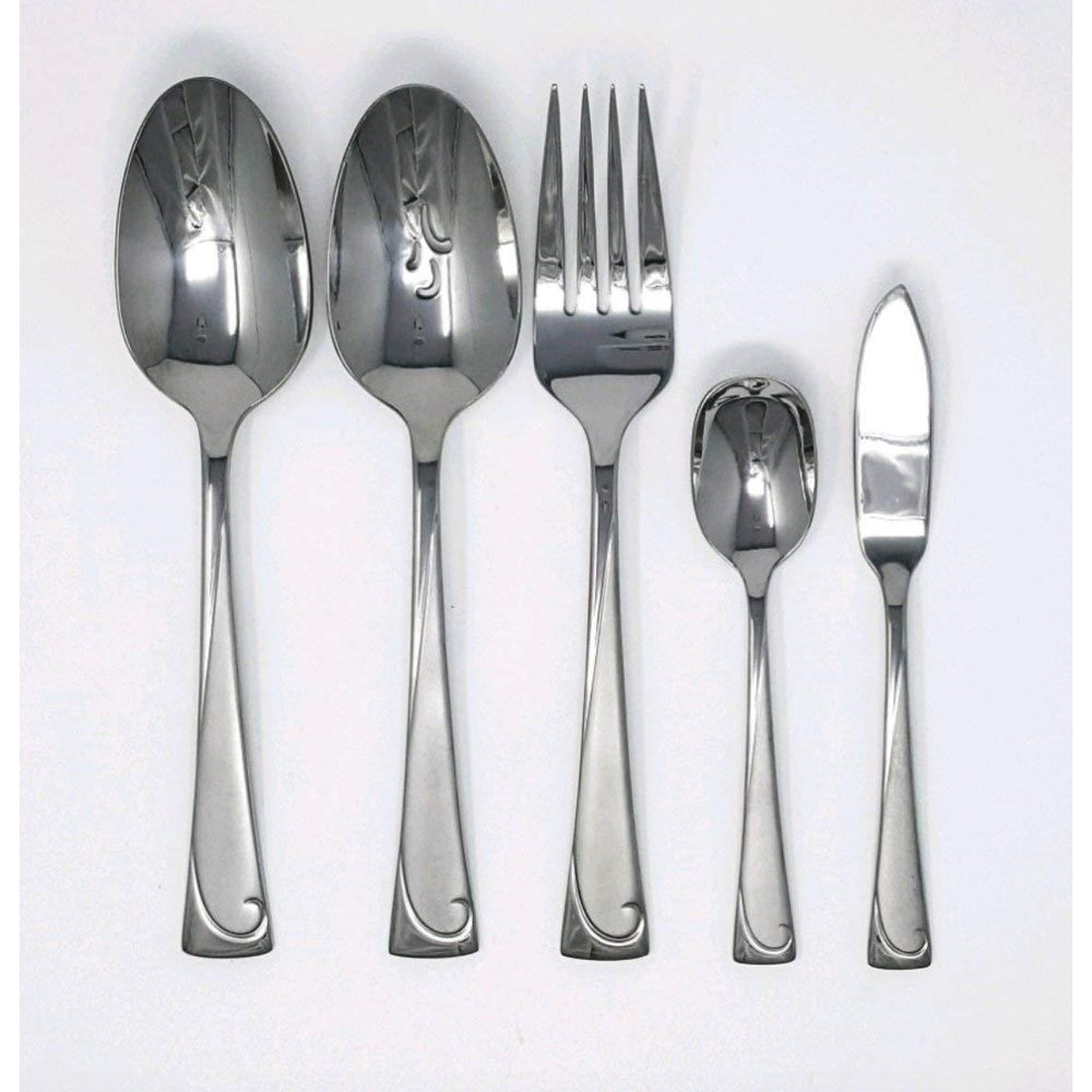 Oneida Script 5 Piece Serving Set | Extra 20% Off Code FF20 | Finest Flatware