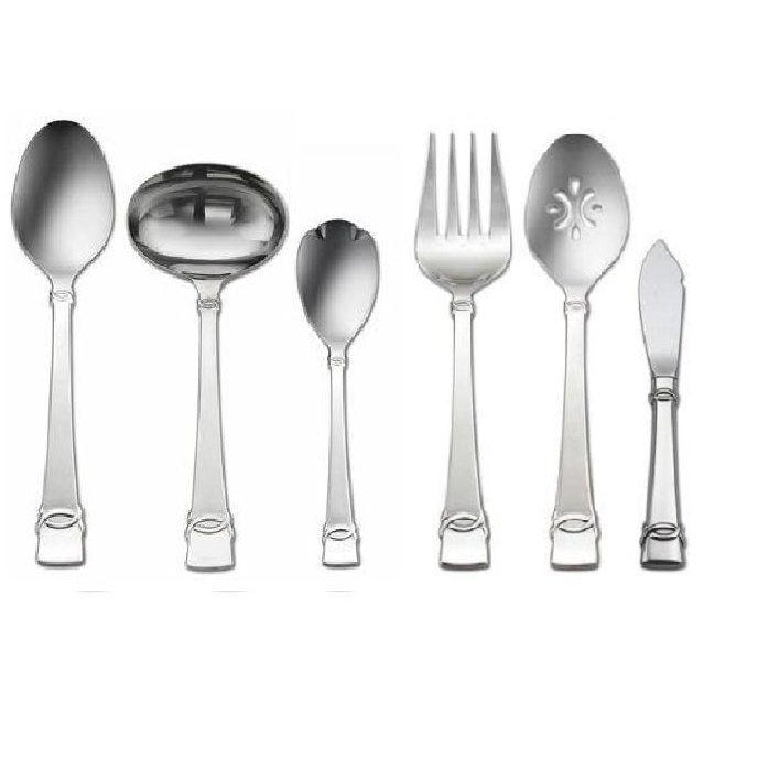 Oneida Sonnet 6 Piece Hostess and Serving Set | Extra 30% Off Code FF30 | Finest Flatware